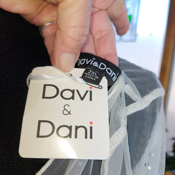 Davi & Dani Boho Sheer Pearl & rhinestone Longline Kimono Duster Cover Up 2X - Picture 12 of 15